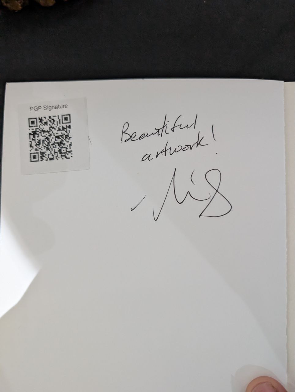 Signed autograph 258323a800944d9a