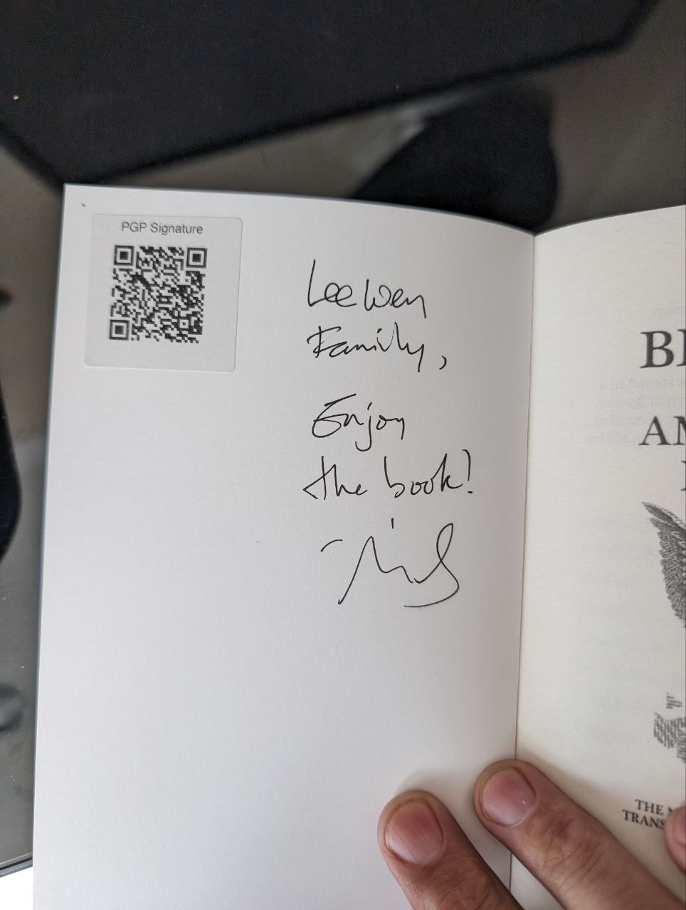 Signed autograph 2698b046b6e3df6e