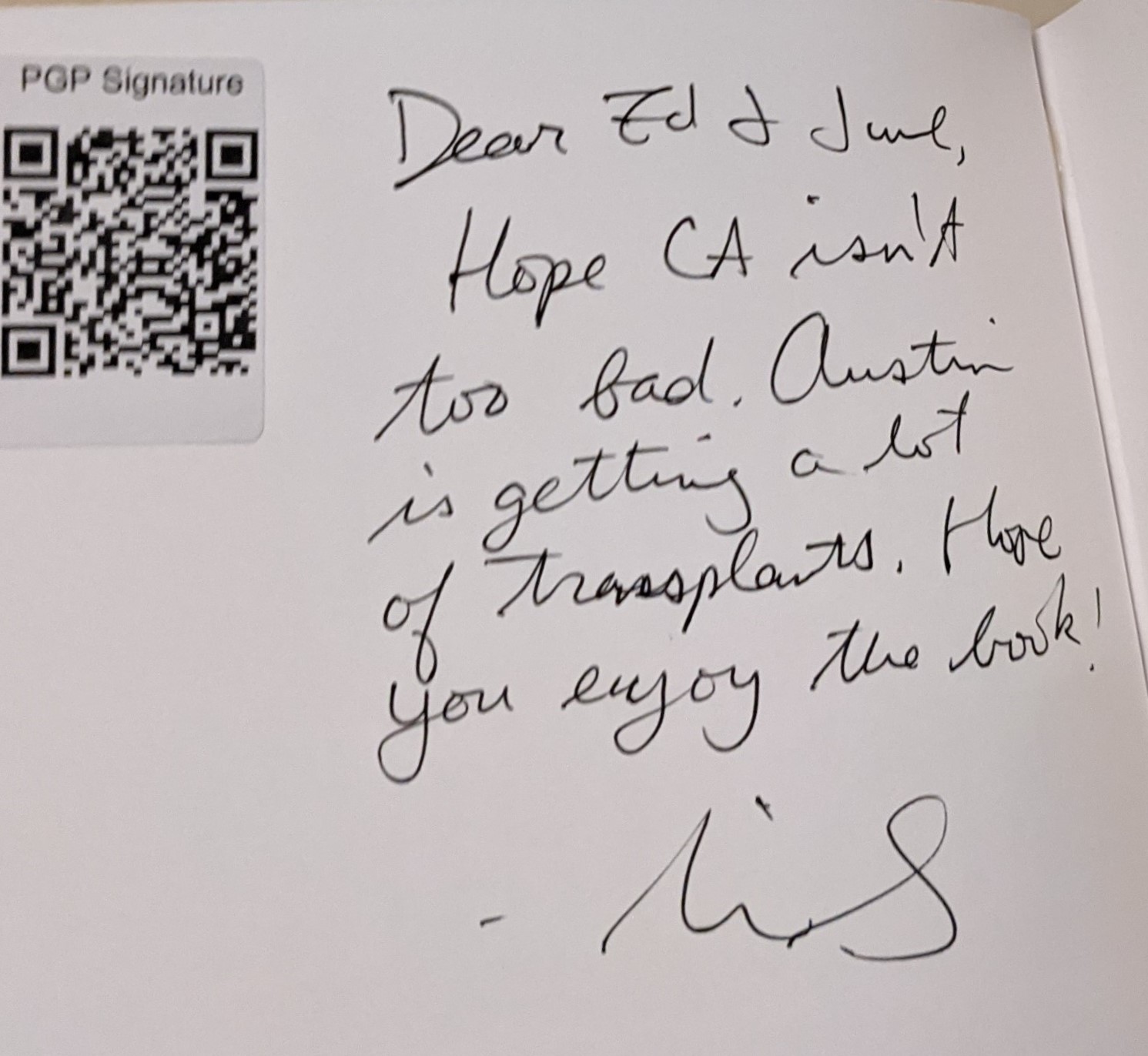 Signed autograph 2ddb3fbffc4aa67f