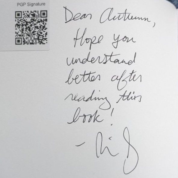 Signed autograph 4426f3c0be044745