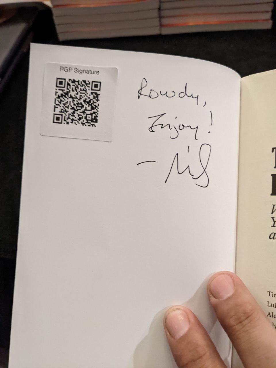 Signed autograph 4d273e1f8826860d