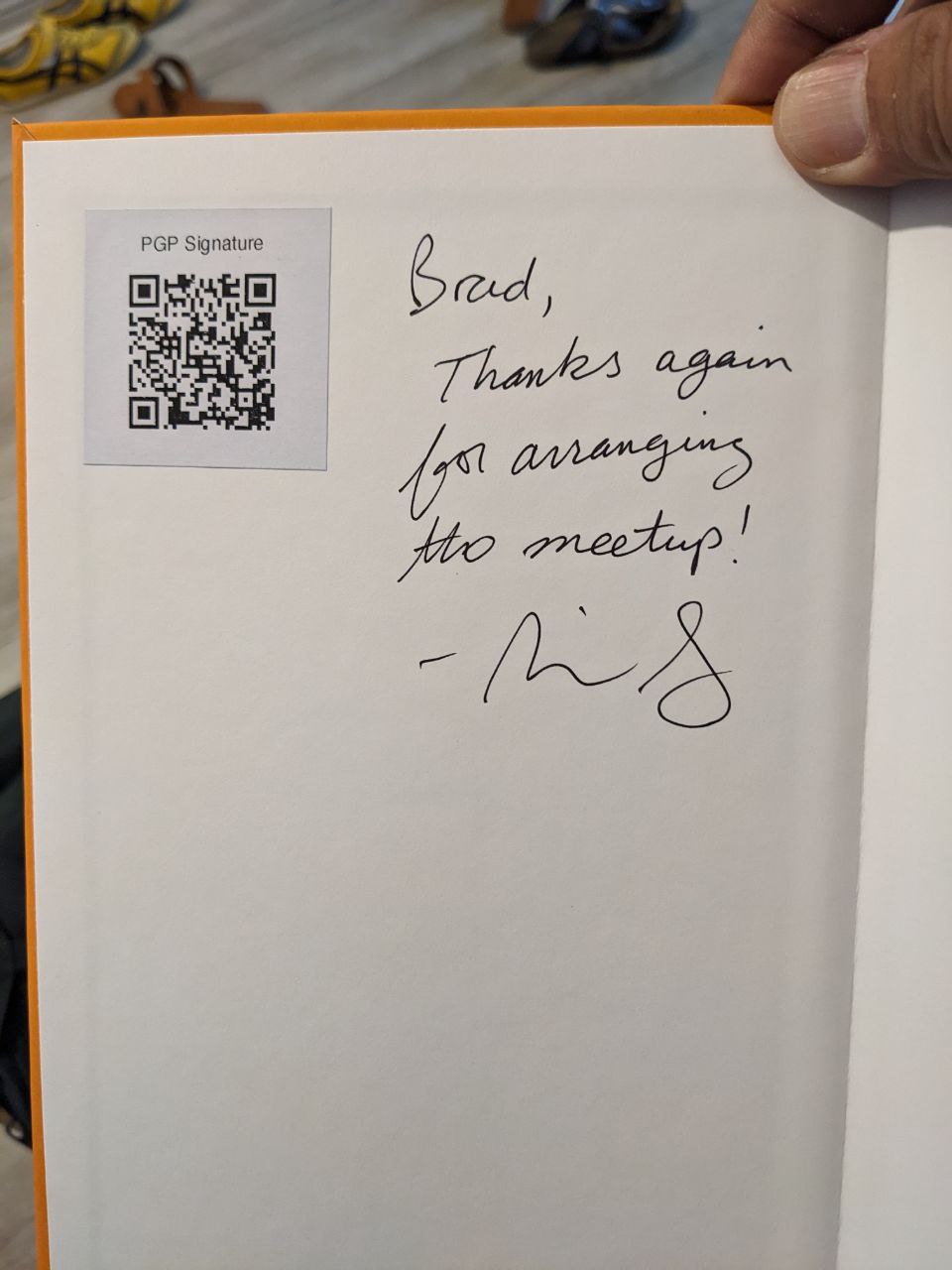 Signed autograph 54322930ccd37984