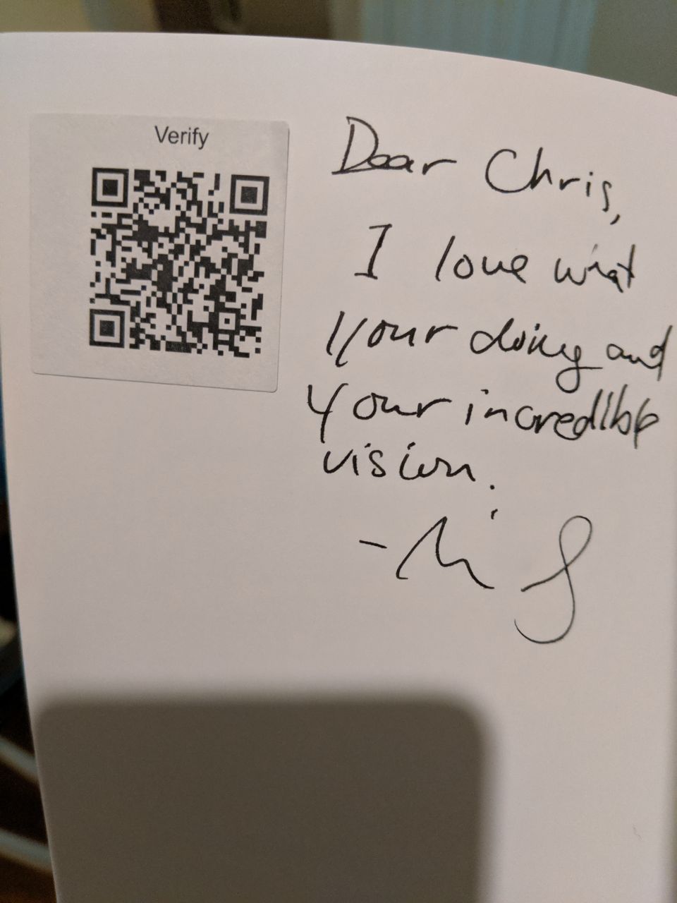 Signed autograph 5785419bfe2ac9ea