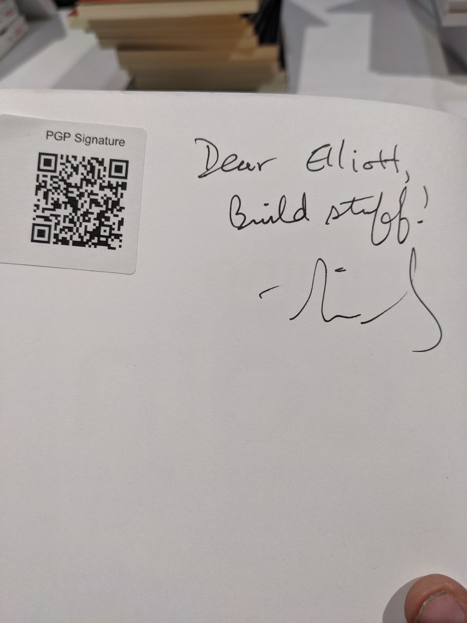 Signed autograph 595e50f12ac4417f