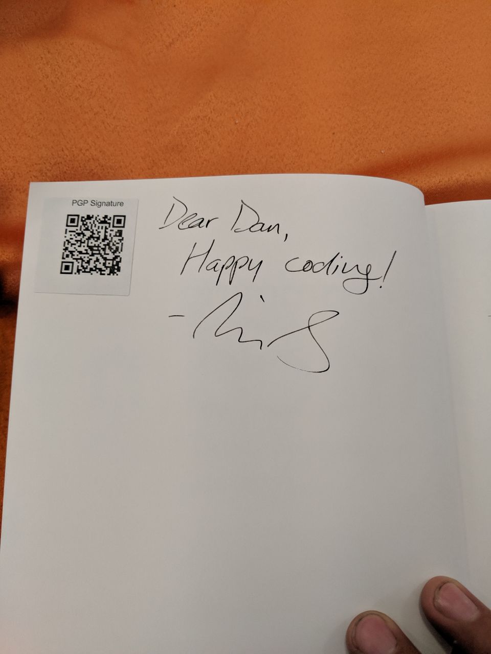 Signed autograph 5b2c9667115b84da