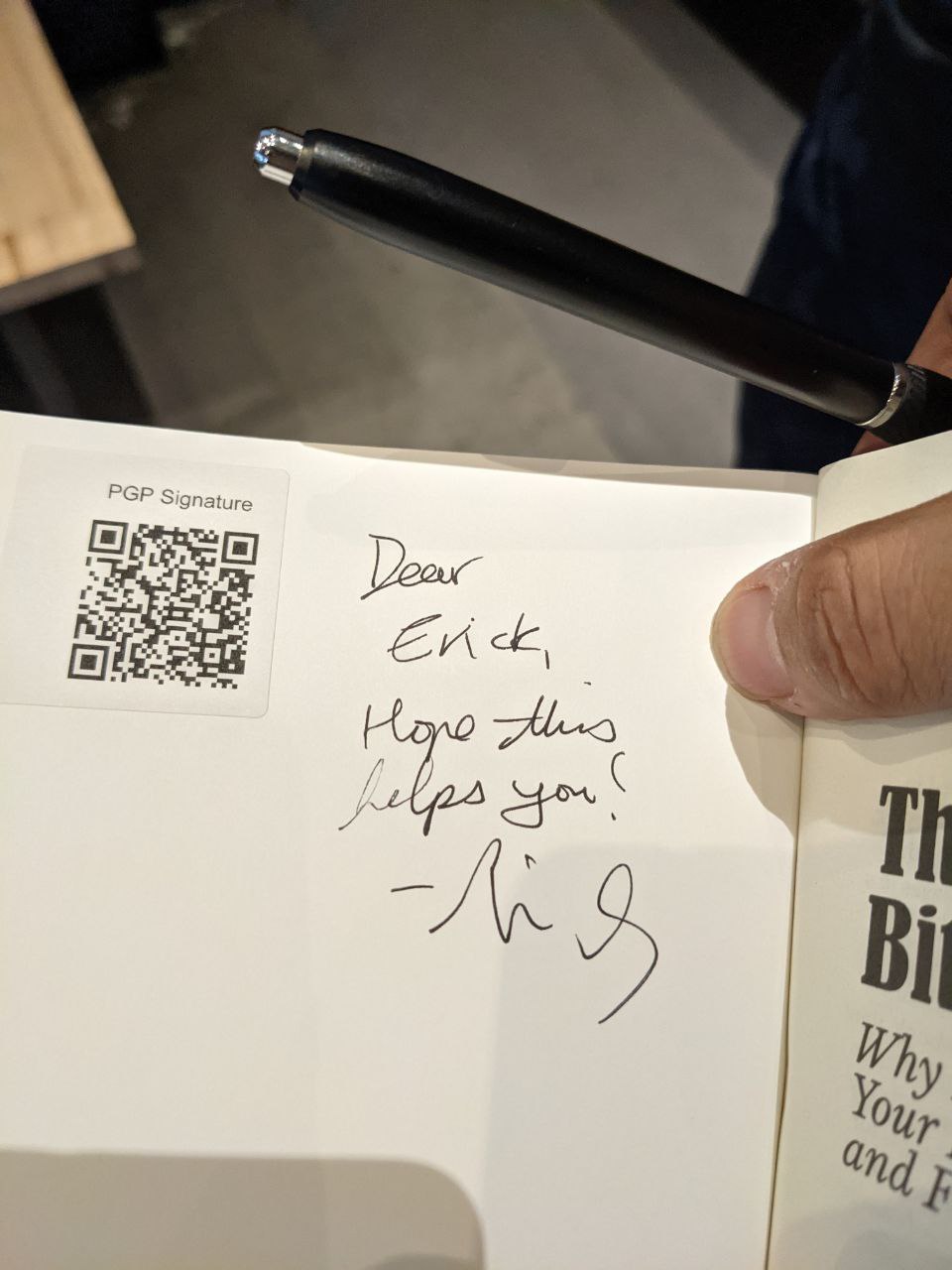 Signed autograph 90085c71bfc2f1b0