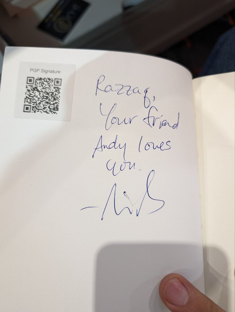 Signed autograph a58ba1df4b677a83