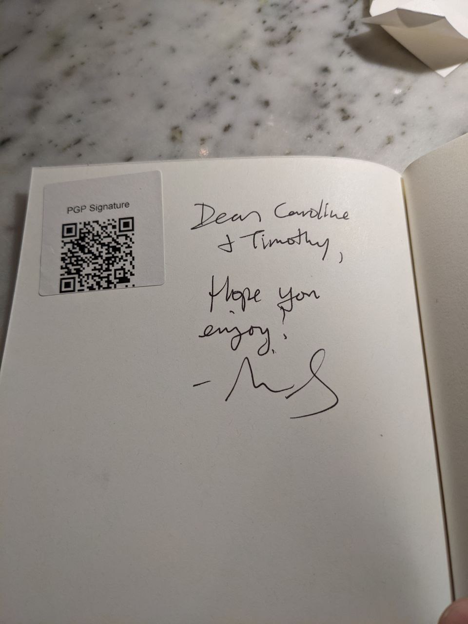 Signed autograph a6c2e78f01049a4a