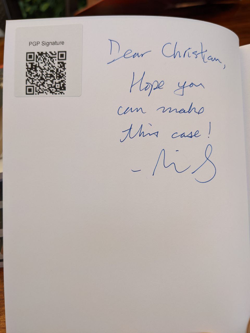 Signed autograph b7a17e99e15a59fa