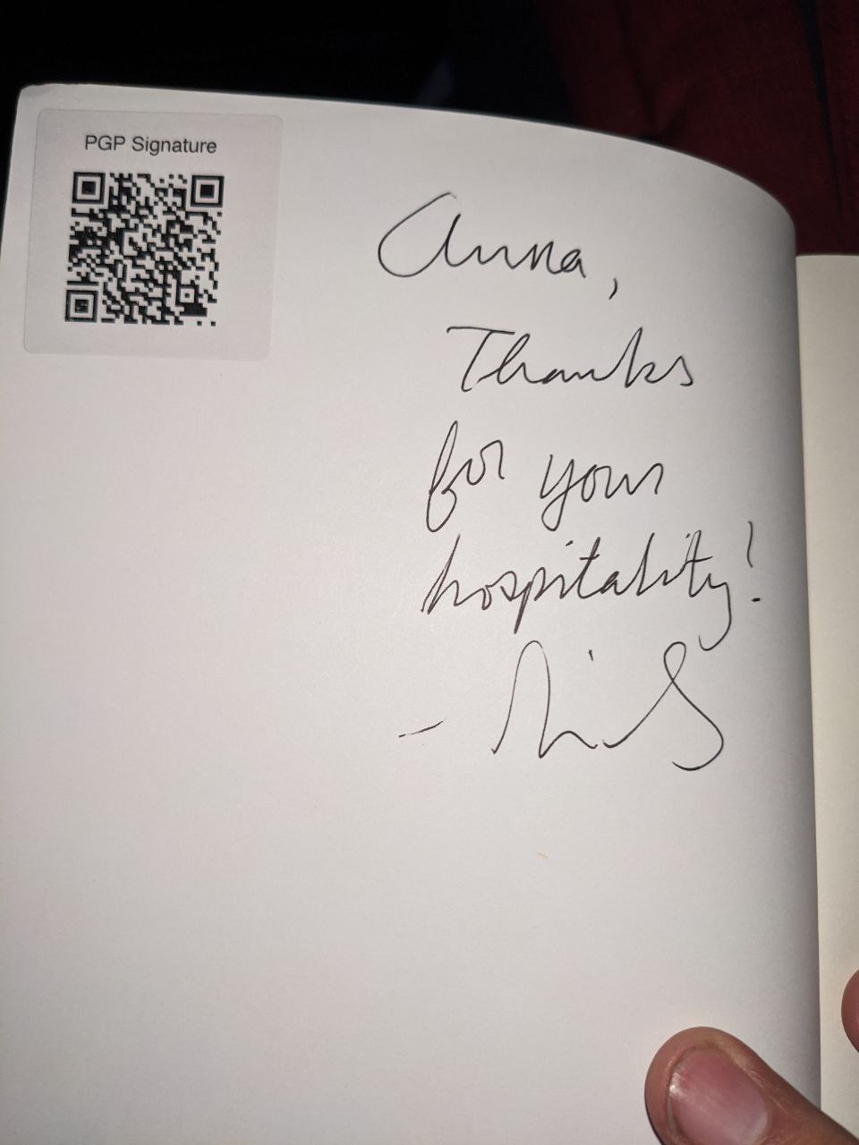 Signed autograph c9274d906922194b