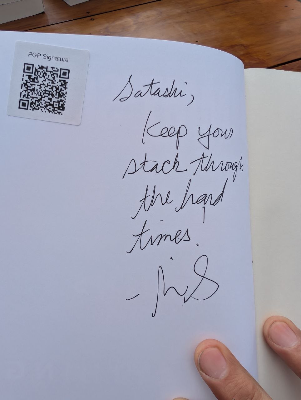 Signed autograph de65d4357e954a55