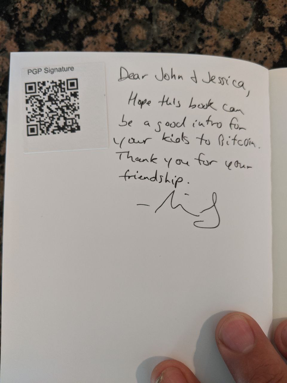 Signed autograph e31adbd397bffac3