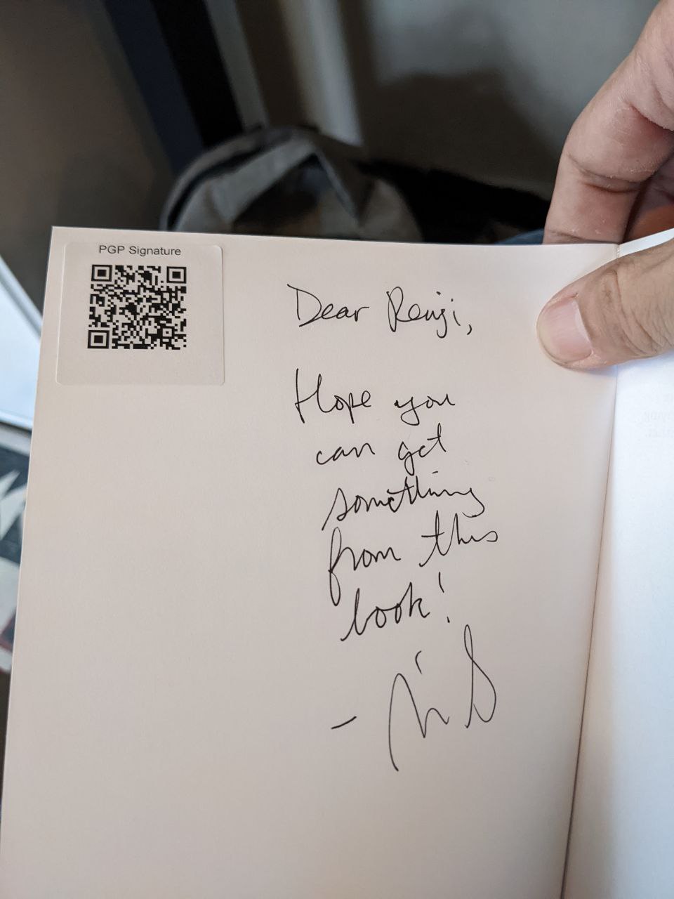 Signed autograph e4363b7665b61996