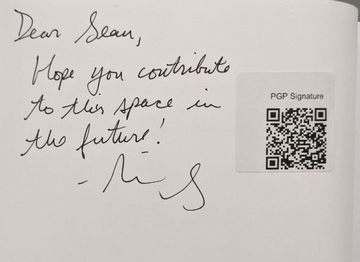 Signed autograph e4ee2d293597c49d