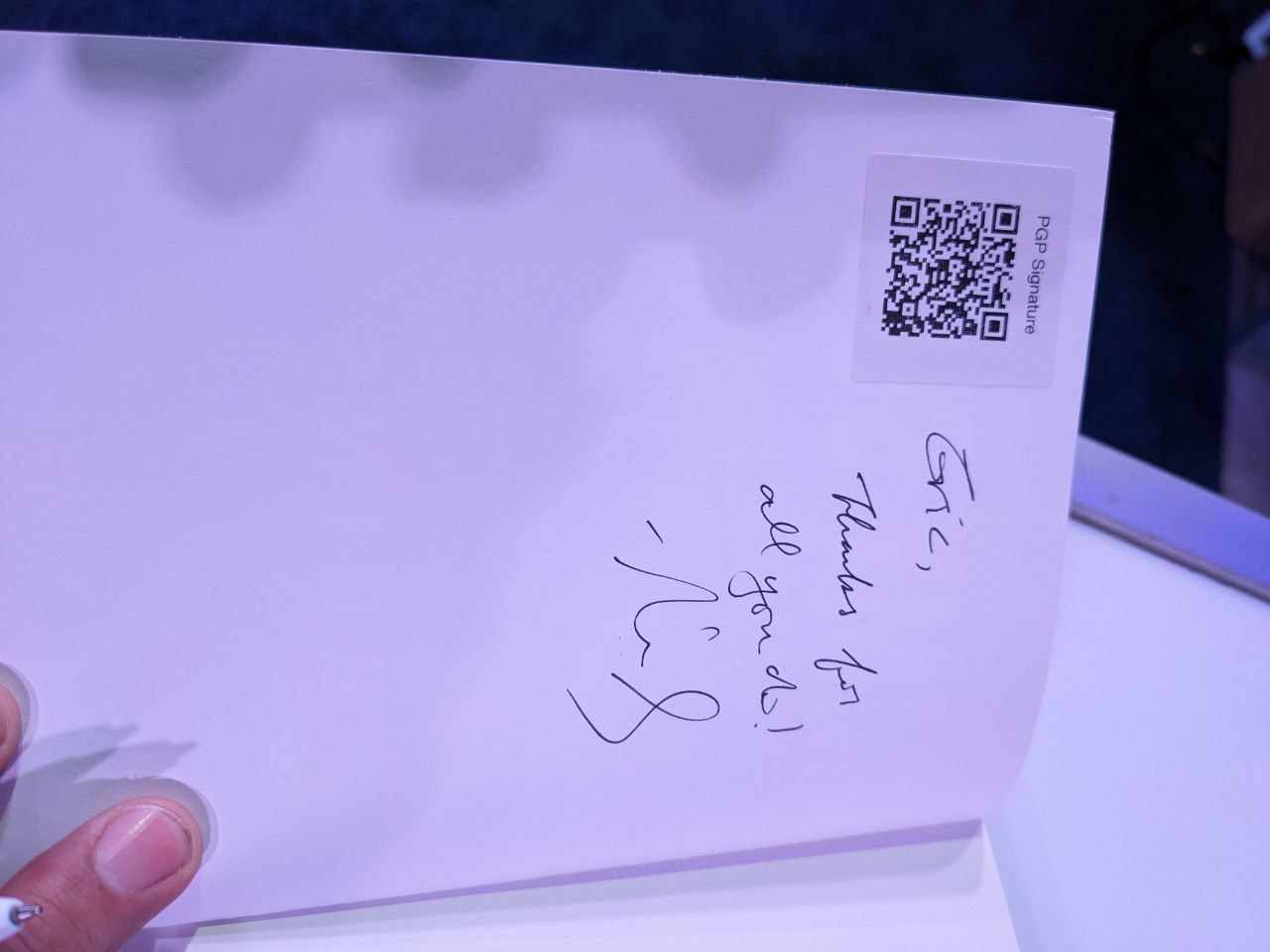 Signed autograph f0c70b15e0e99de2