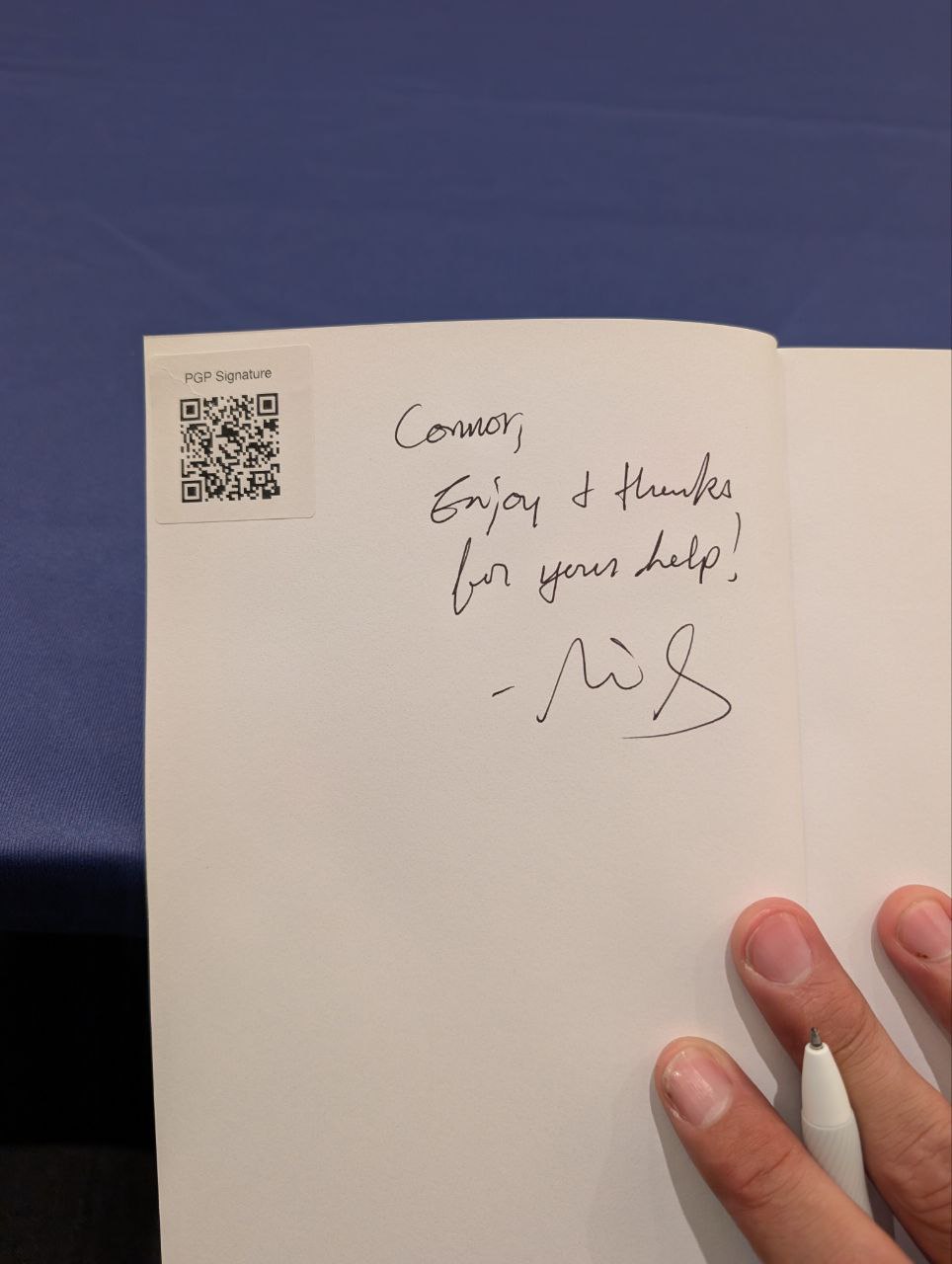 Signed autograph f69fc758d311b5ad